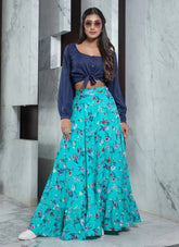 Lehengas With Crop Top
